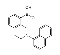 B-[2-[(乙基-1-萘基氨基)甲基]苯基]硼酸 结构式