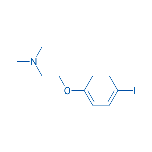 2-(4-碘苯氧基)-N,N-二甲基乙胺 结构式