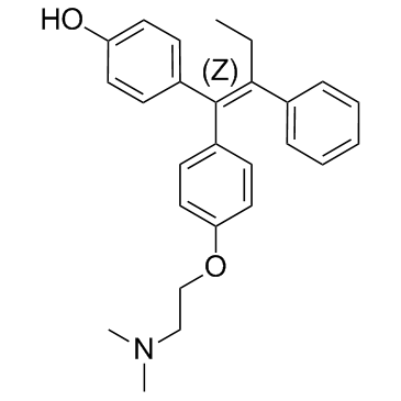 4-羟基三苯氧胺 结构式