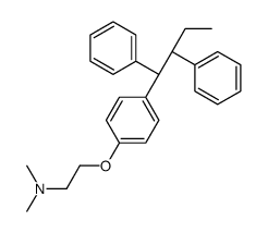 2-[4-[(1R,2R)-1,2-二(苯基)丁基]苯氧基]-N,N-二甲基乙胺 结构式