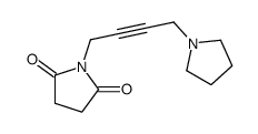 N-[4-(1-Pyrrolidinyl)-2-butynyl]succinimide 结构式