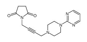 1-(4-(4-(2-嘧啶基)-1-哌嗪基)-2-丁炔基)-2,5-吡咯烷二酮 结构式
