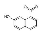 8-硝基-2-萘酚 结构式