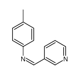 Benzenamine, 4-methyl-N-(3-pyridinylmethylene)- 结构式