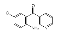 (2-氨基-5-氯苯基)-3-吡啶甲酮 结构式