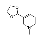 5-(1,3-二氧戊环-2-基)-1-甲基-3,6-二氢-2H-吡啶 结构式