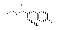 (Z)-2-叠氮基-3-(4-氯苯基)-2-丙烯酸乙酯 结构式