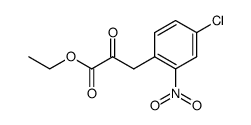 Ethyl 3-(4-chloro-2-nitrophenyl)-2-oxopropanoate 结构式