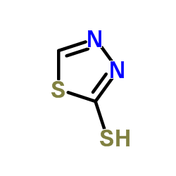 2-巯基-1,3,4-噻二唑 结构式