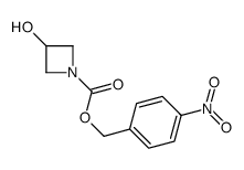 1-Azetidinecarboxylic acid, 3-hydroxy-, (4-nitrophenyl)methyl ester 结构式