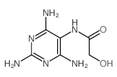2-羟基-N-(2,4,6-三氨基-5-嘧啶基)乙酰胺 结构式