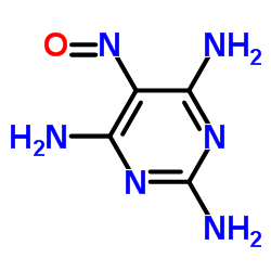 5-亚硝基-2,4,6-三氨基嘧啶 结构式
