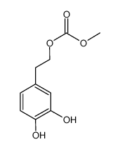2-(3,4-二羟基苯基)乙基碳酸甲酯 结构式