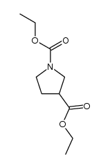 吡咯烷-1,3-二羧酸二乙酯 结构式