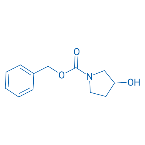 N-苄氧羰基-3-羟基吡咯烷 结构式
