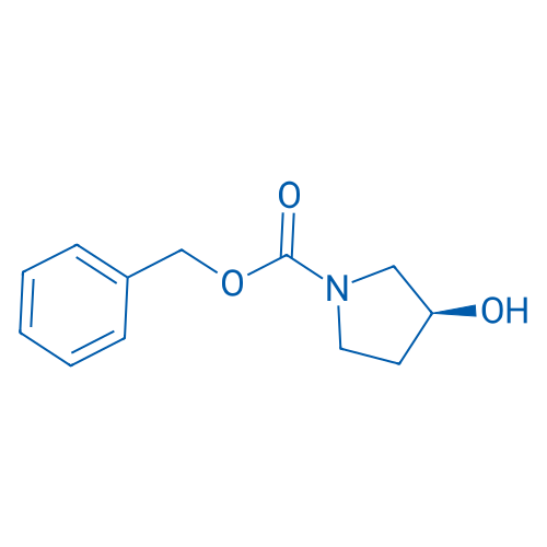 (S)-3-羟基吡咯烷-1-甲酸苄酯 结构式