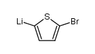 5-溴-2-噻吩基锂 结构式