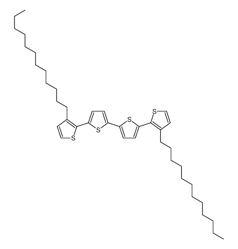 5,5′-双(3-十二烷基-2-噻吩基)-2,2′-联噻吩 结构式