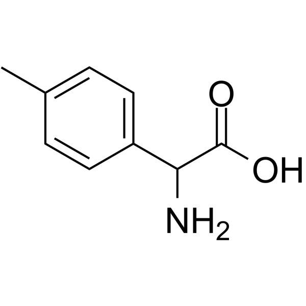 2-氨基-2-(4-甲基苯基)乙酸 结构式