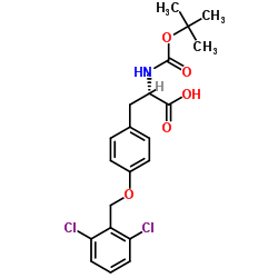 丁氧羰基-O-2,6-二氯苄基-L-酪氨酸 结构式