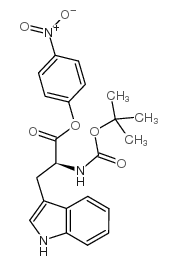 N-叔丁氧羰基-L-色氨酸 结构式