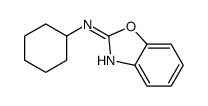 N-环己基-2-苯并噁唑胺 结构式