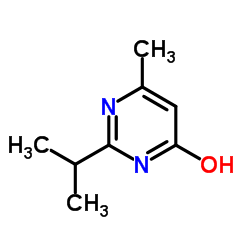 2-异丙基-6-甲基-4-嘧啶醇 结构式