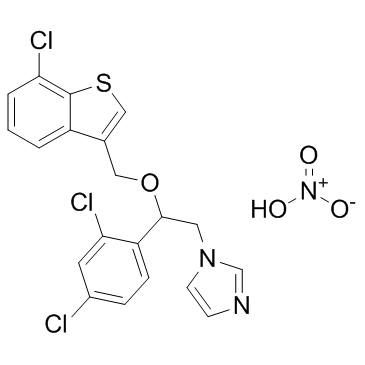 硝酸舍他康唑 结构式