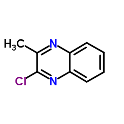 3-甲基-2-氯-喹喔啉 结构式
