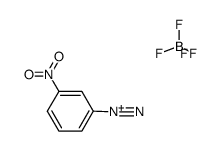 3-硝基苯-1-重氮四氟硼酸盐 结构式
