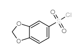 1,3-苯并二氧-5-磺酰氯 结构式