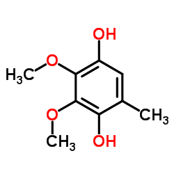 2,3-二甲氧基-5-甲基-1,4-苯二酚 结构式