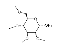 2,3,4,6-四-O-甲基-α-D-吡喃葡萄糖 结构式