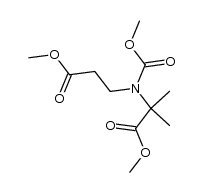 Alanine, N-(methoxycarbonyl)-N-(3-methoxy-3-oxopropyl)-2-methyl-, methyl ester 结构式