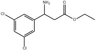 β-氨基-3,5-二氯苯丙酸乙酯 结构式