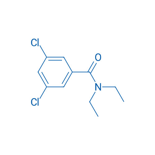 3,5-二氯-N,N-二乙基苯甲酰胺 结构式