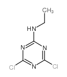 4,6-二氯-2-乙氨基-1,3,5-均三嗪 结构式
