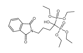 Phosphonic acid, [4-(1,3-dihydro-1,3-dioxo-2H-isoindol-2-yl)-1-hydroxybutylidene]bis-, tetraethyl ester (9CI) 结构式