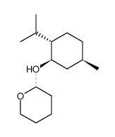 tetrahydro-2-[[(1R,2S,5R)-5-methyl-2-(1-methylethyl)cyclo-hexyl]oxy]-2H-pyran 结构式