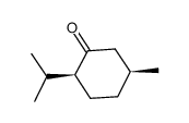 顺-5-甲基-2-(1-甲基乙基)环己酮 结构式