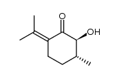 (2S,3R)-2-羟基-3-甲基-6-(1-甲基亚乙基)环己酮 结构式
