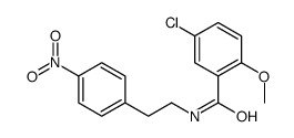 5-氯-2-甲氧基-N-[2-(4-硝基苯基)乙基]苯甲酰胺 结构式