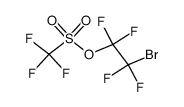 2-溴-1,1,2,2-四氟乙基三氟甲磺酸酯 结构式