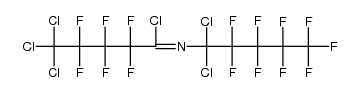 Pentanimidoyl chloride, 5,5,5-trichloro-N-(1,1-dichloro-2,2,3,3,4,4,5,5,5-nonafluoropentyl)-2,2,3,3,4,4-hexafluoro- 结构式
