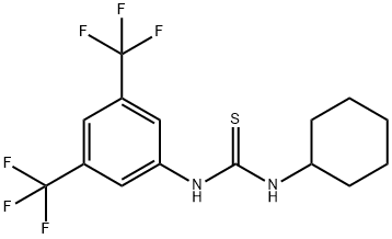 N-[3,5-双(三氟甲基)苯基]-N'环己基硫脲 结构式