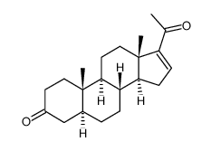 5α-H-孕甾-16-烯-3,20-二酮 结构式