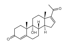 9α-羟基孕甾-4,16-二烯-3,20-二酮 结构式