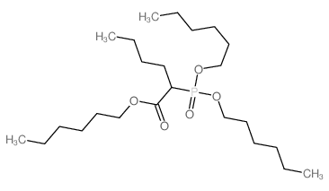 Hexanoic acid,2-[bis(hexyloxy)phosphinyl]-, hexyl ester 结构式