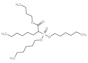 2-[双(己氧基)膦酰基]辛酸丁酯 结构式