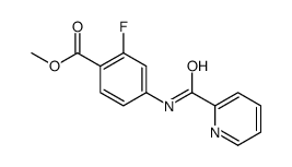 2-氟-4-(吡啶-2-甲酰氨基)苯甲酸甲酯 结构式